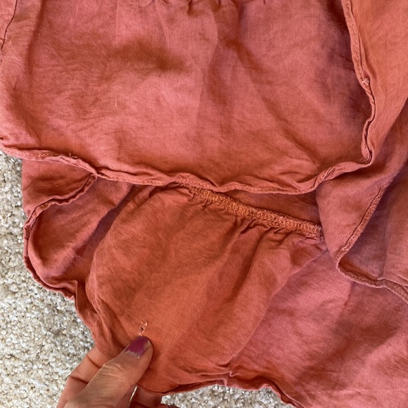 Linen cross over skirt dress - Picture 5 of 7